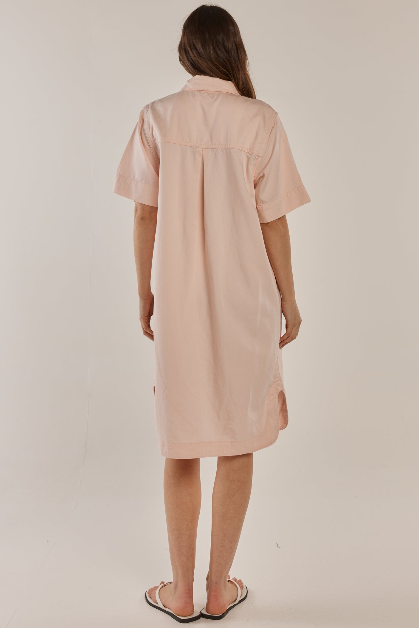 Dawson Denim Dress Pink