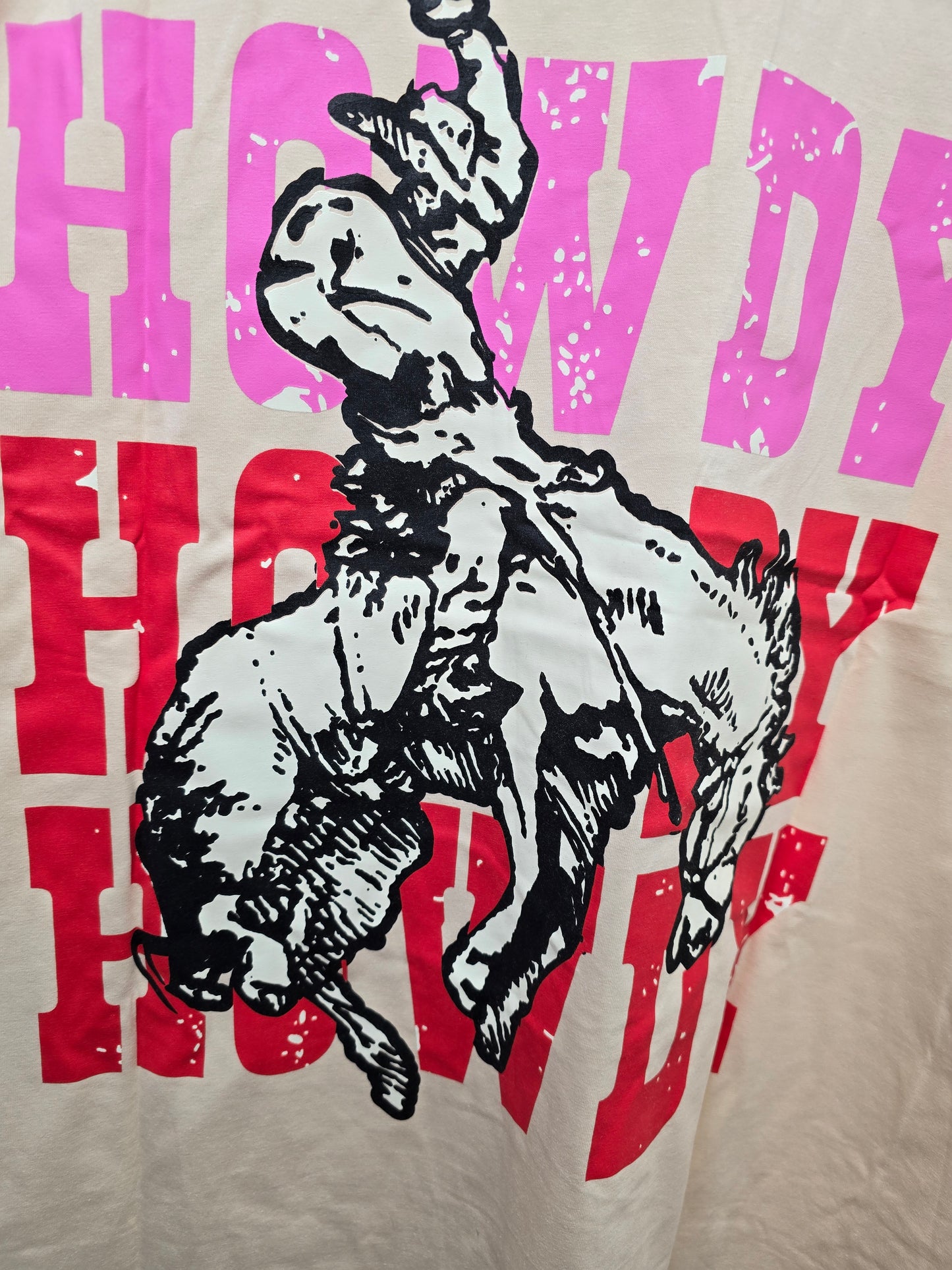 Howdy Long Sleeve Tee Beige