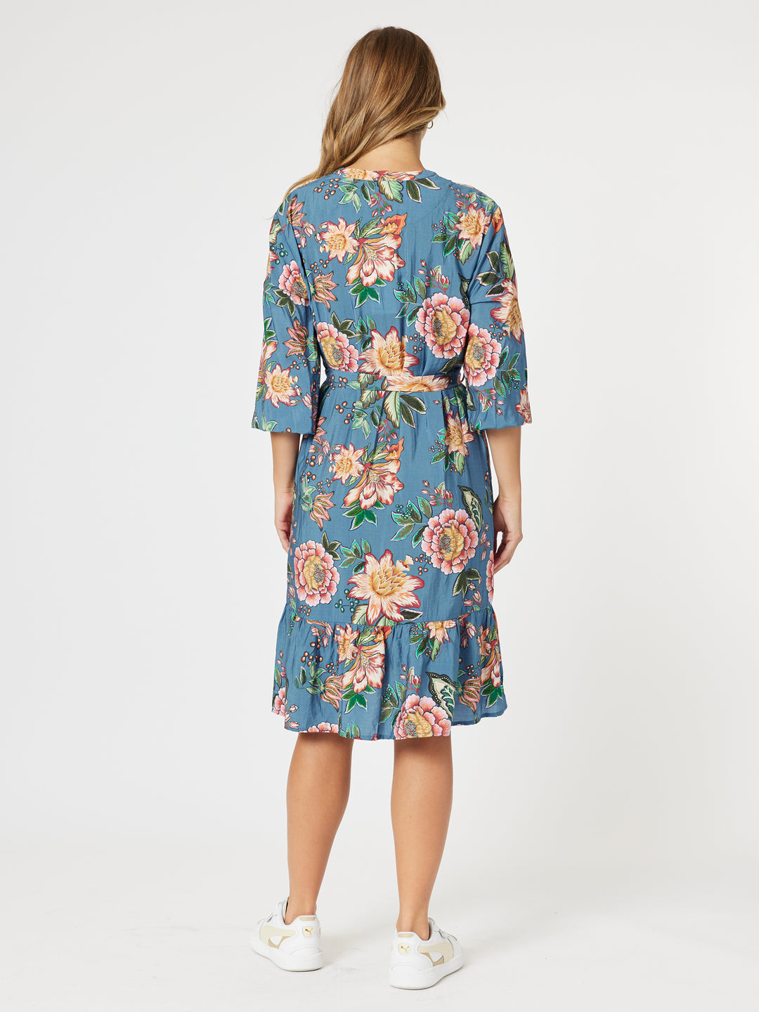 Vintage rose floral dress
