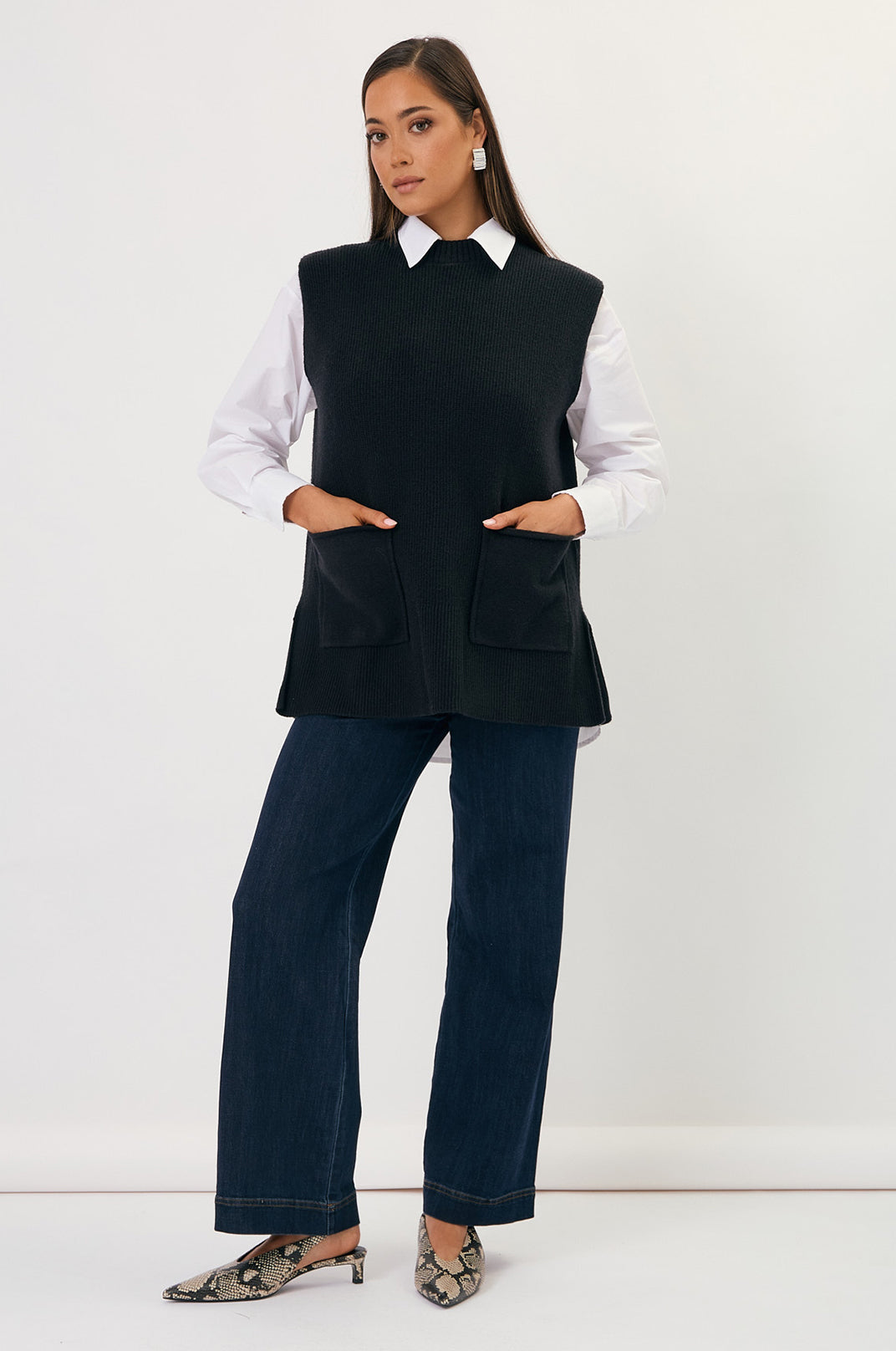 Bobby Knit Vest Black
