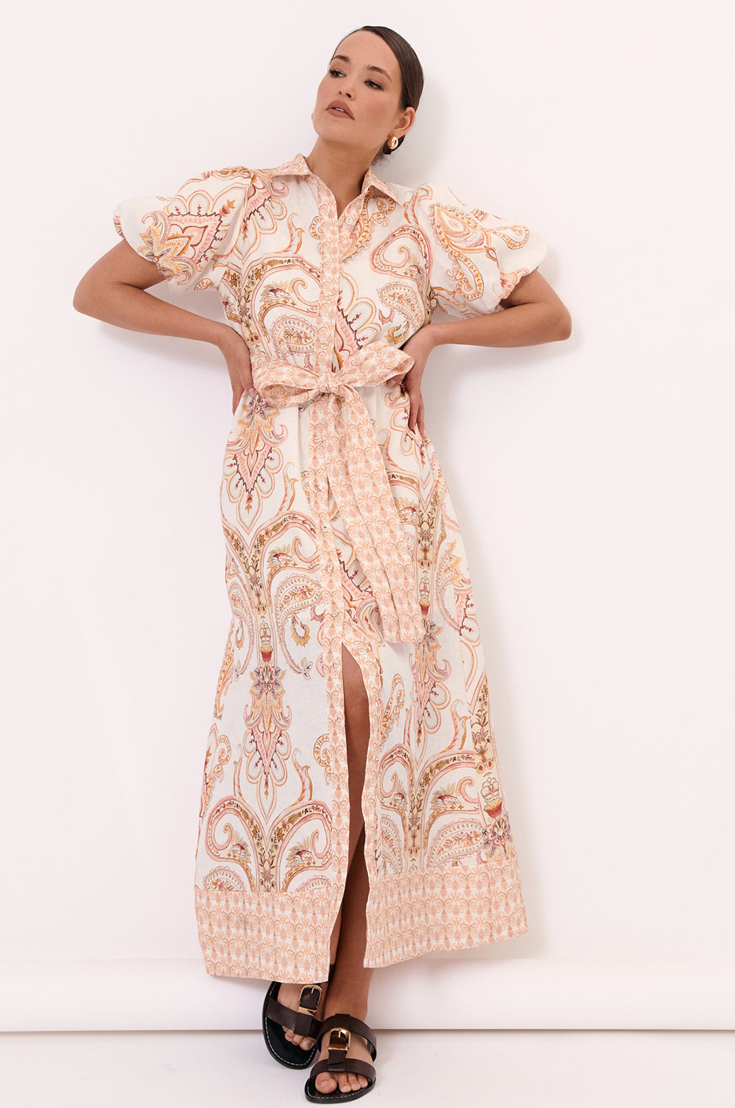 Sarafina Line Maxi Shirt Dress
