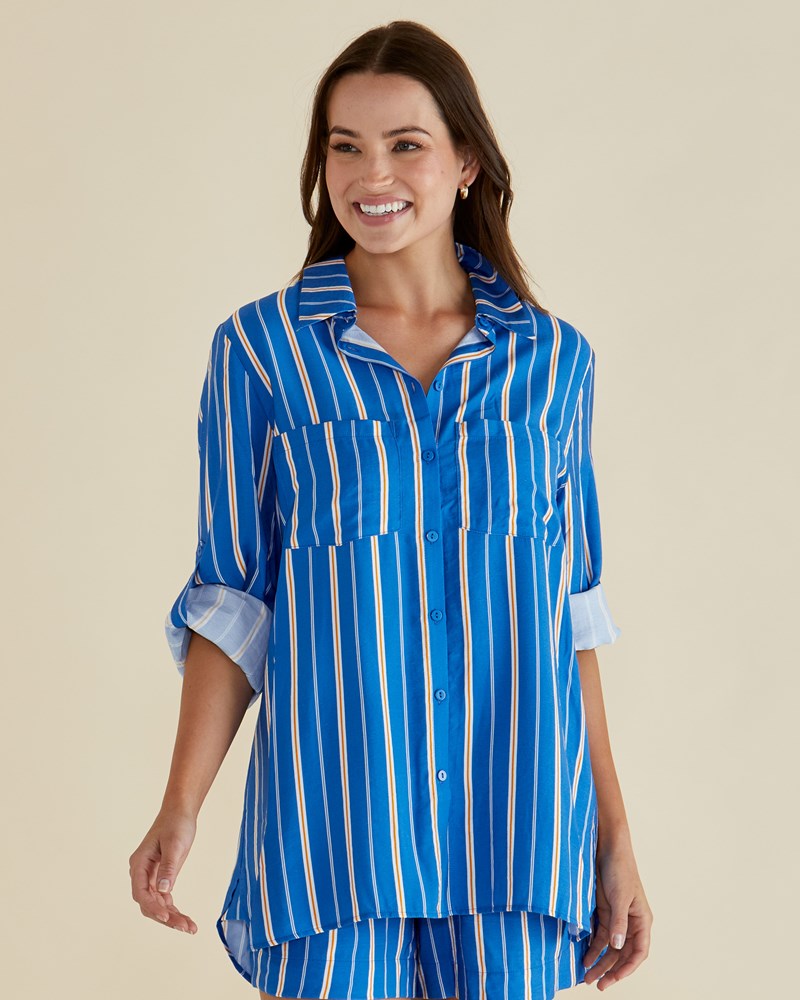 Mills Shirt Blue Stripe