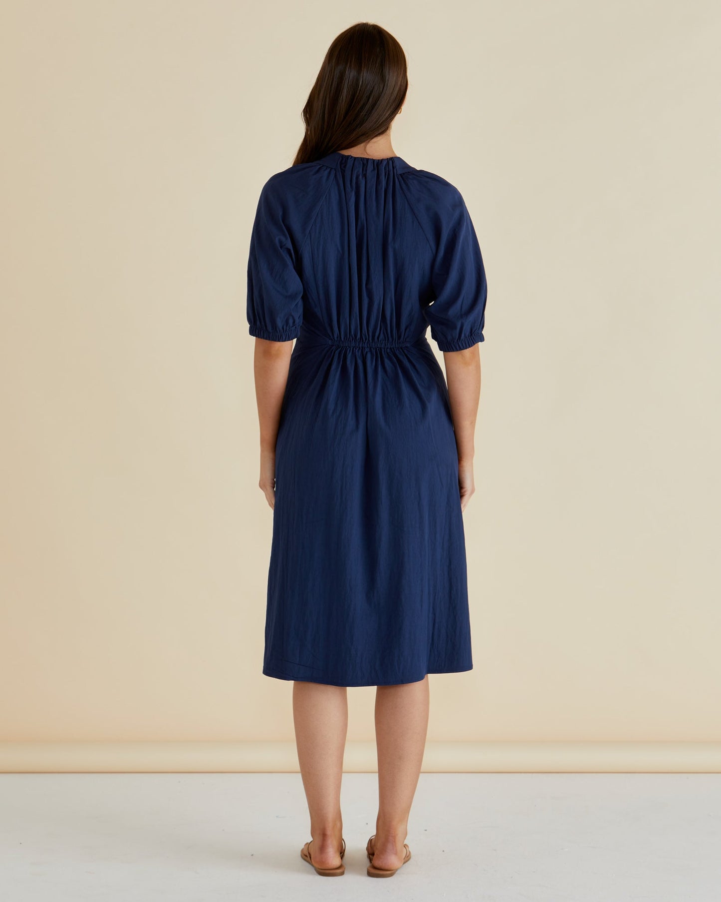 Emery Dress Navy Blue
