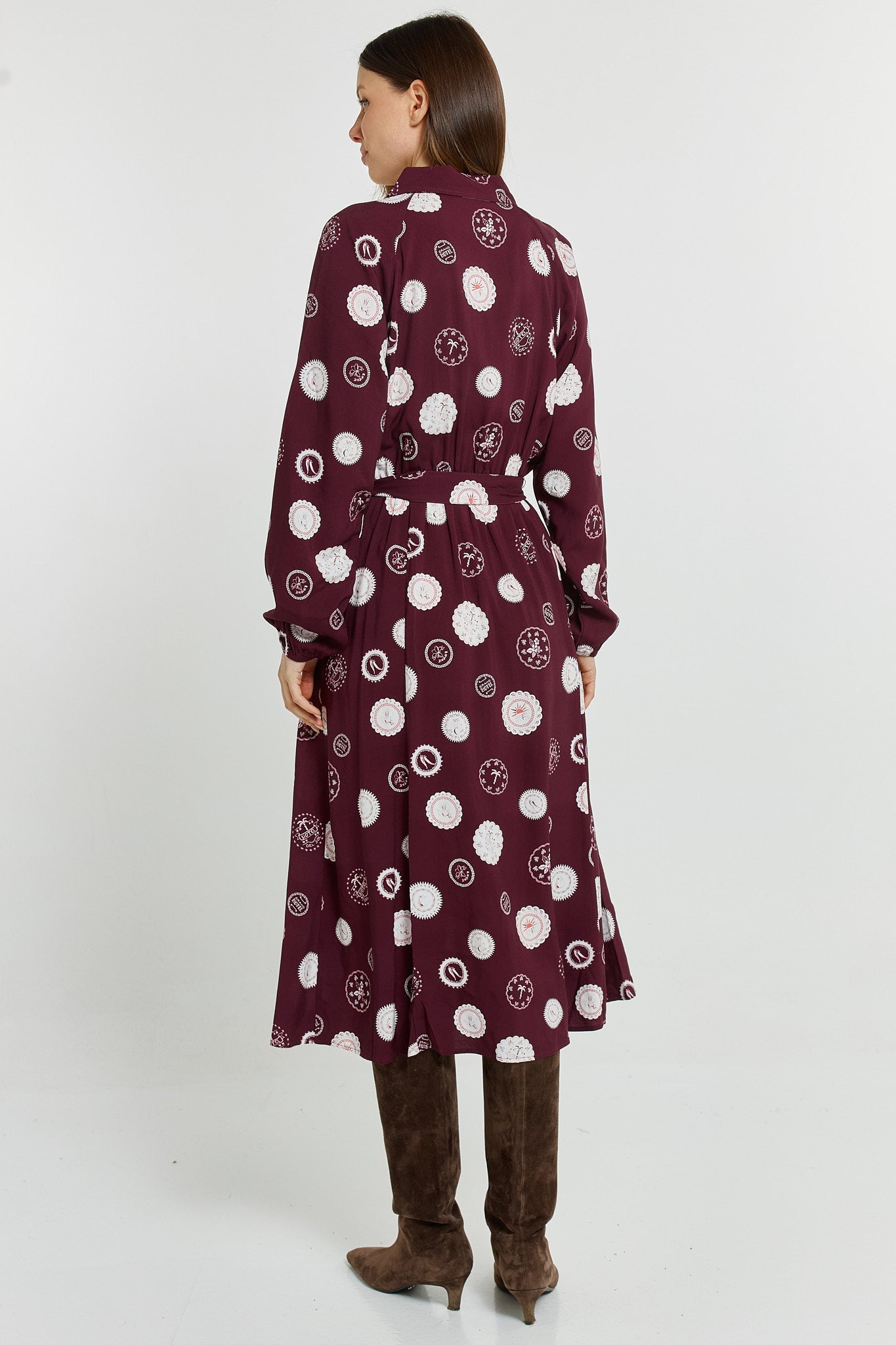 Stamp Shirt Dress
