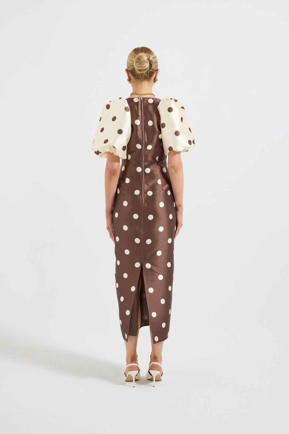 Dottie Contrast Sleeve Midi