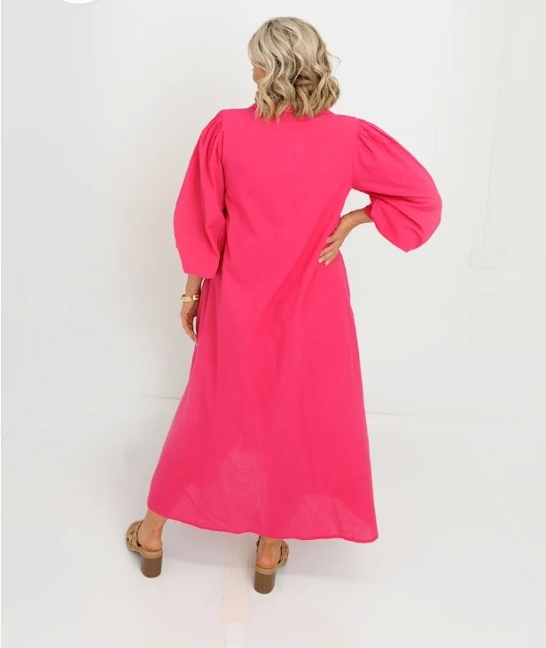 Palm Dress Pink