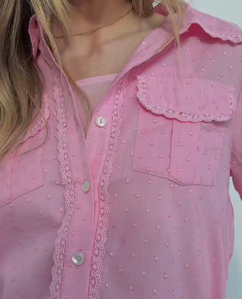 St Tropez Pastel Shirt Pink