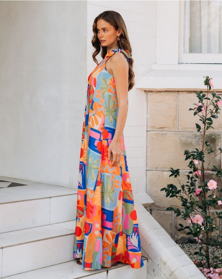Colourwave Maxi Dress