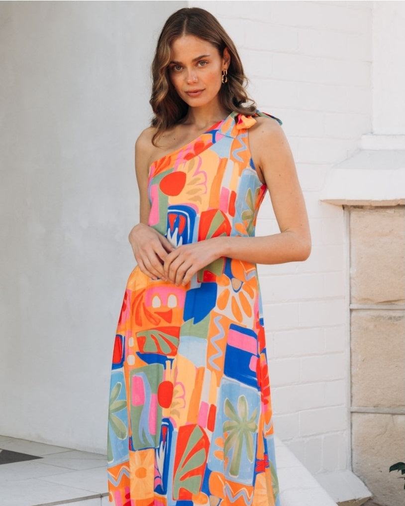 Colourwave Maxi Dress