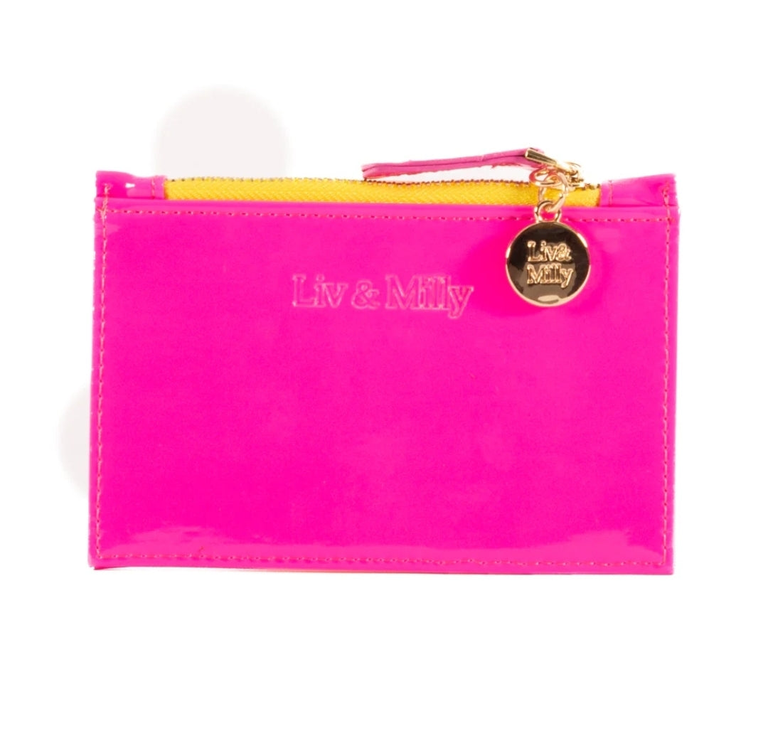 Card Wallet Neon Patient Pink