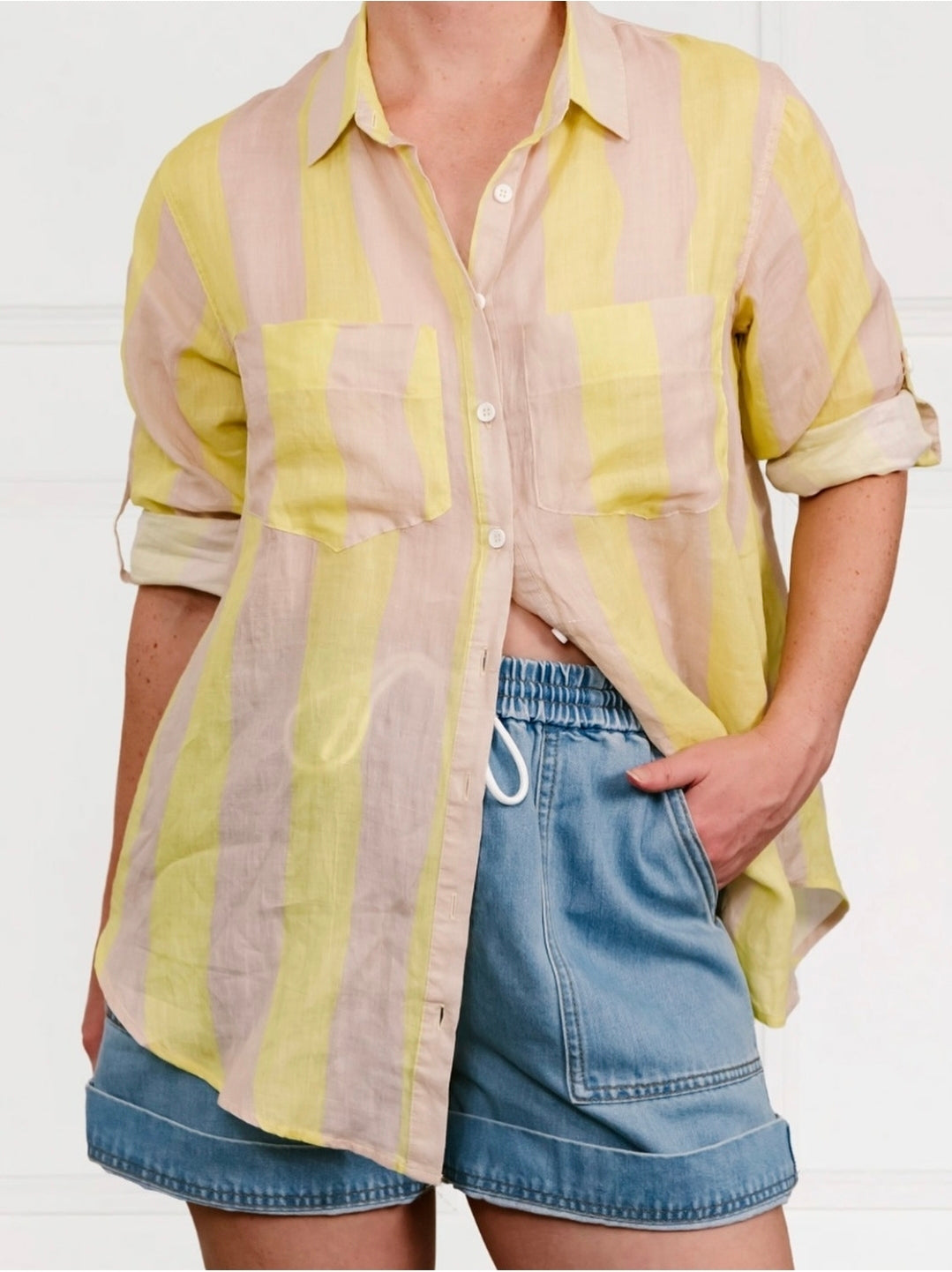 Sunshine Lemon Stripe Shirt