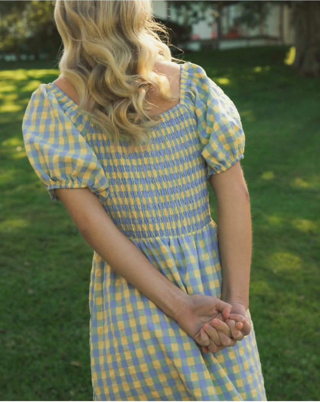Anka Maxi Dress Yellow Blue
