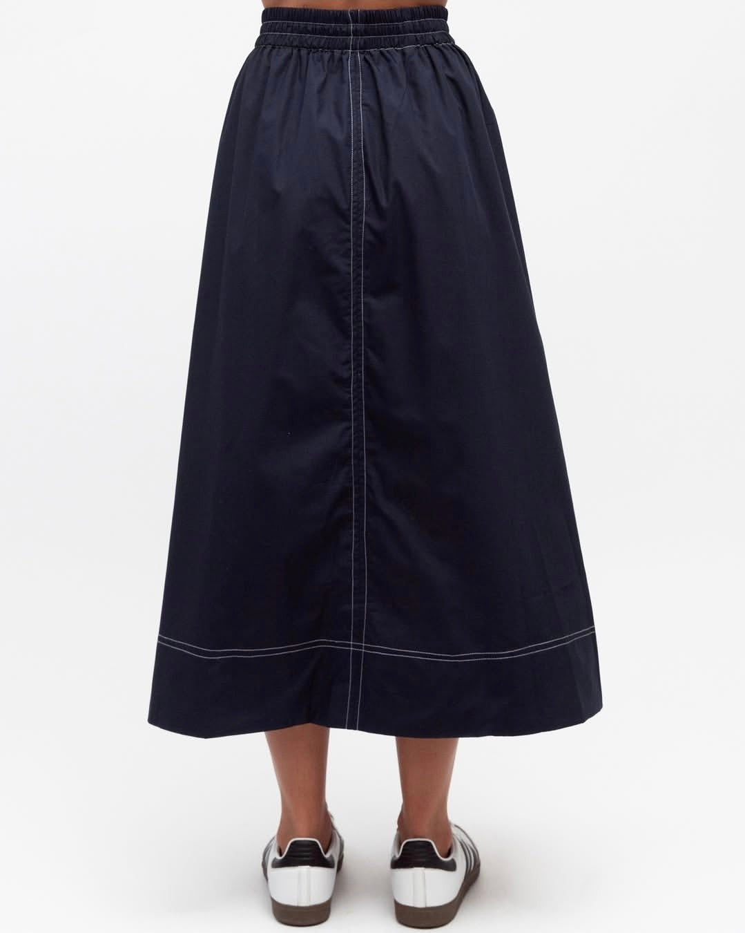 Bella Midi Skirt Navy