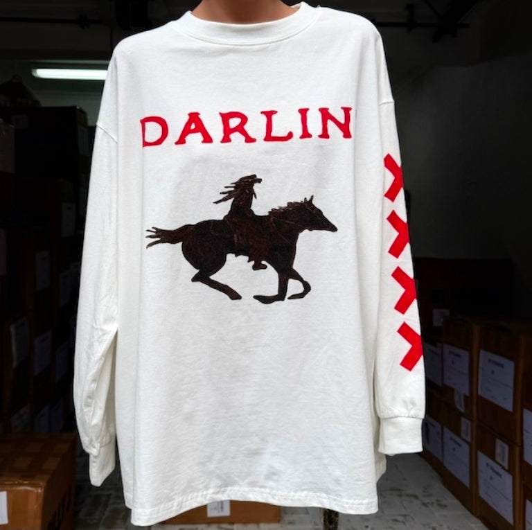 Darlin Long Sleeve Tee White