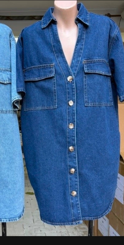 Vinny Dark Denim Dress