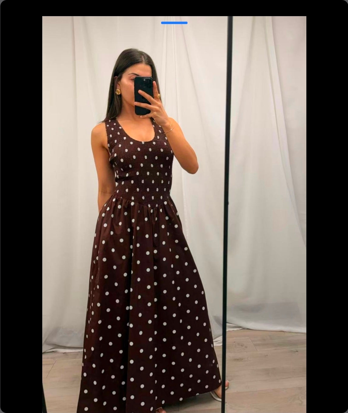 Maple Chocolate Spot Dress