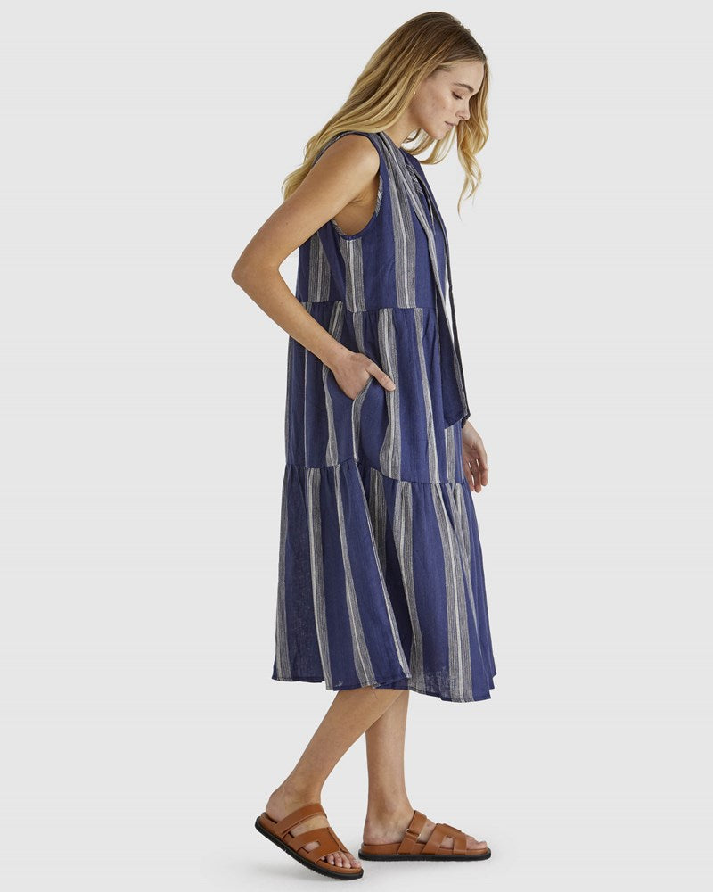 Izzy Dress Navy stripe