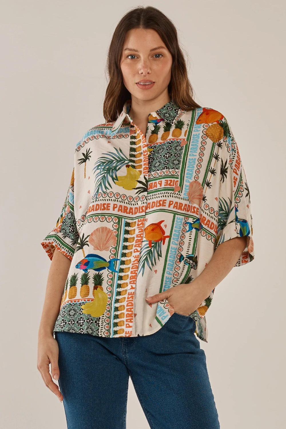 Lynwood Shirt Paradise Print