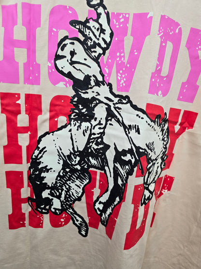 Howdy Long Sleeve Tee Beige