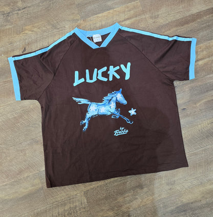 Lucky Tee Choc/Blue