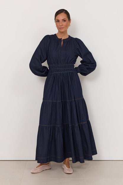 Violetta Long Sleeve Denim Dress