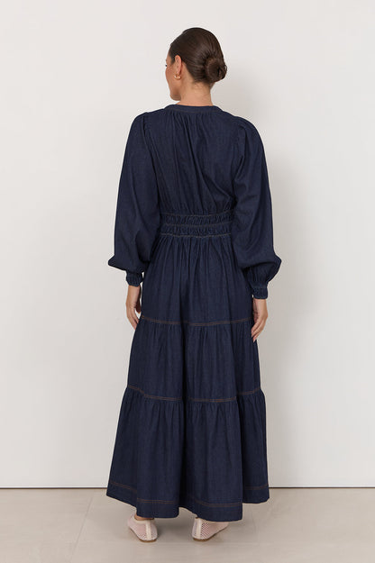 Violetta Long Sleeve Denim Dress