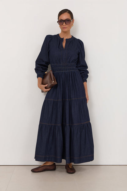 Violetta Long Sleeve Denim Dress