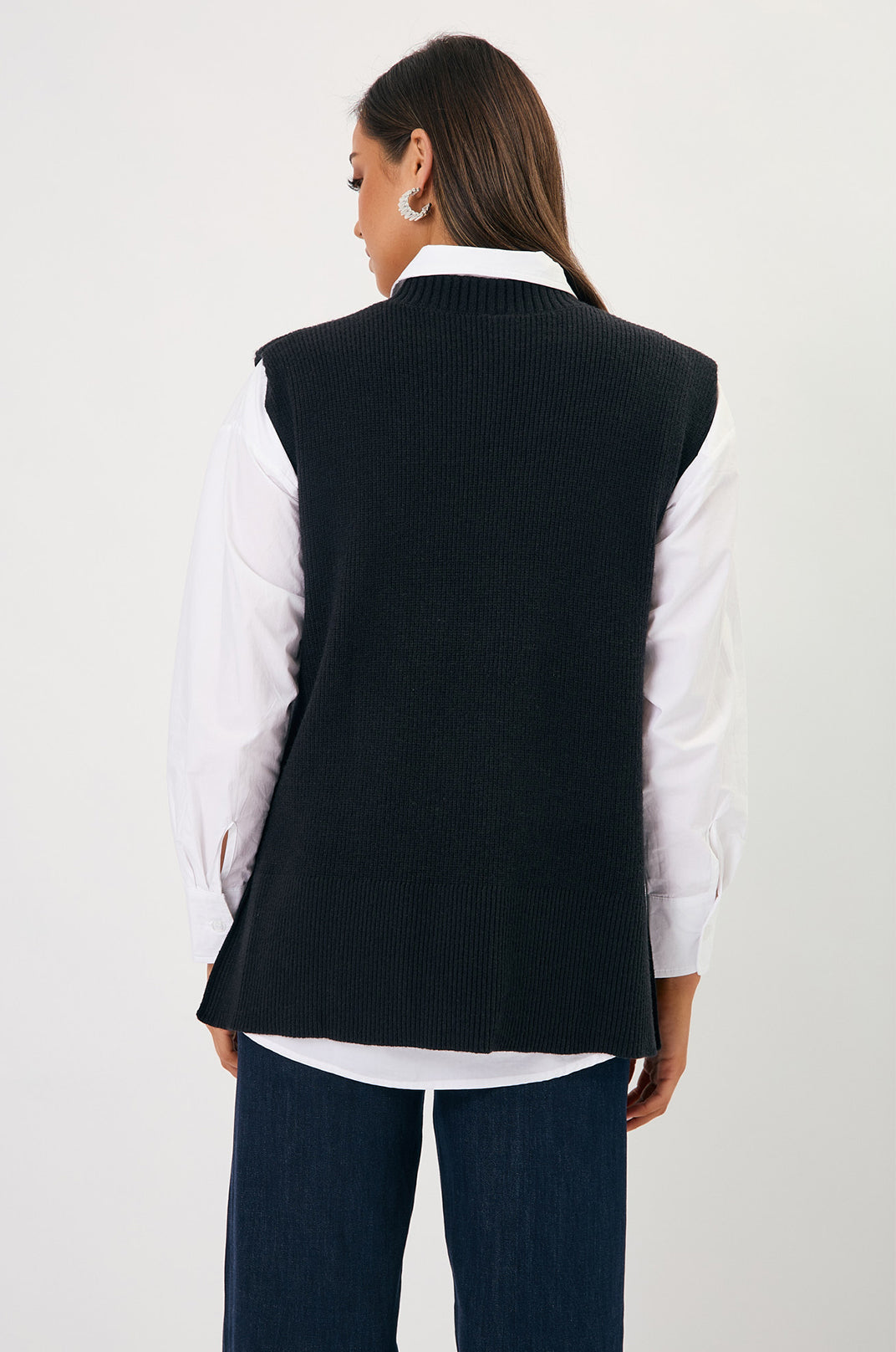 Bobby Knit Vest Black