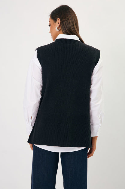 Bobby Knit Vest Black