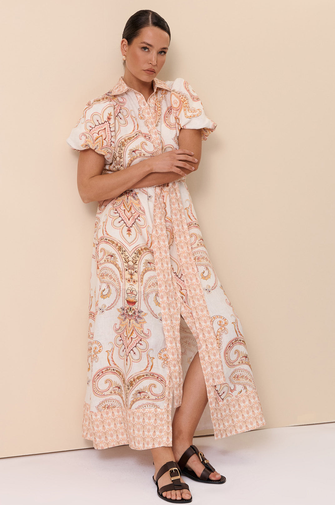 Sarafina Line Maxi Shirt Dress