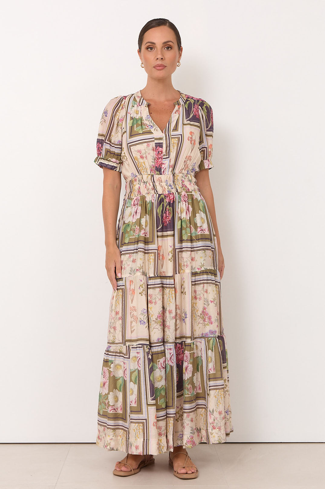 Violette Austria Print Maxi Dress
