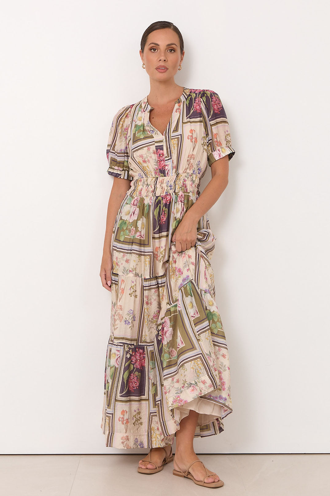 Violette Austria Print Maxi Dress
