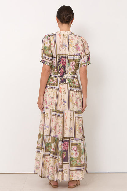 Violette Austria Print Maxi Dress