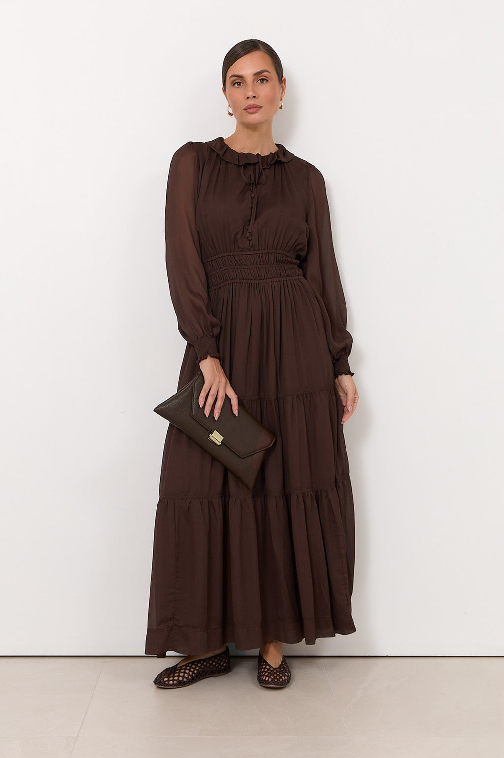 Marcela Maxi Dress Chocolate