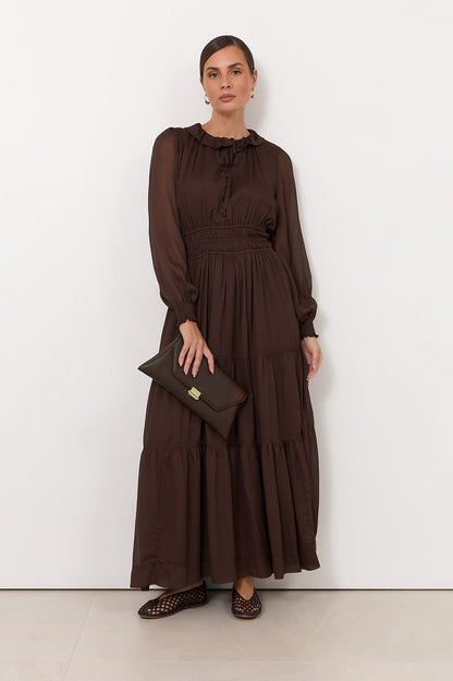 Marcela Maxi Dress Chocolate