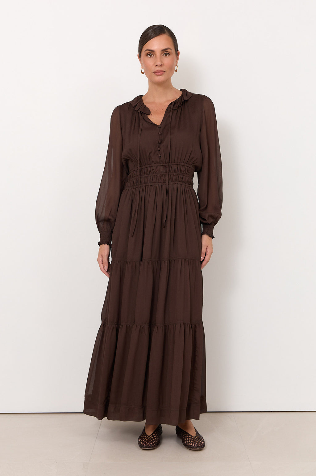 Marcela Maxi Dress Chocolate