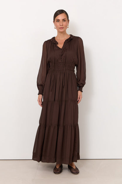 Marcela Maxi Dress Chocolate