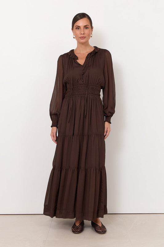 Marcela Maxi Dress Chocolate