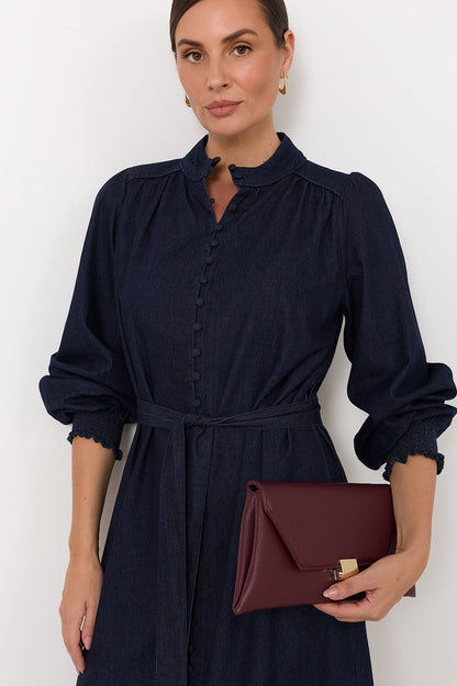 Lilian Lightweight Denim Midi Dress