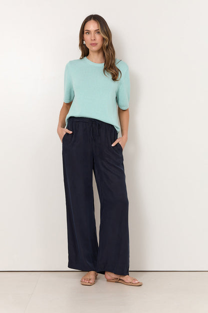 Lorna Cupro Pants Navy