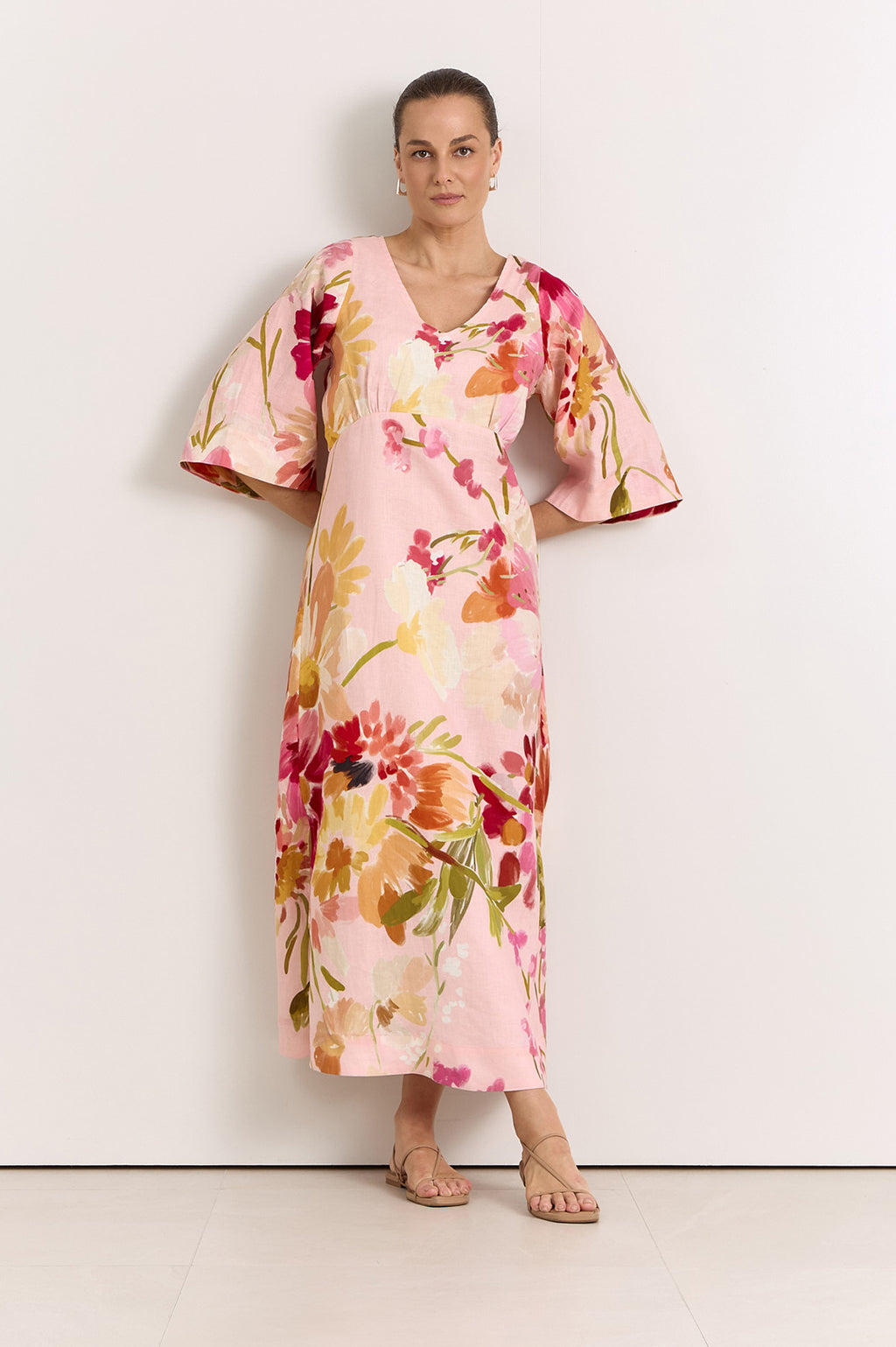 Odette Linen Midi Dress