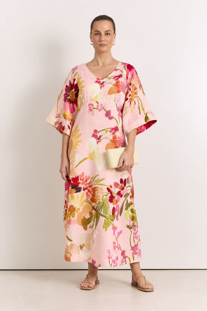 Odette Linen Midi Dress