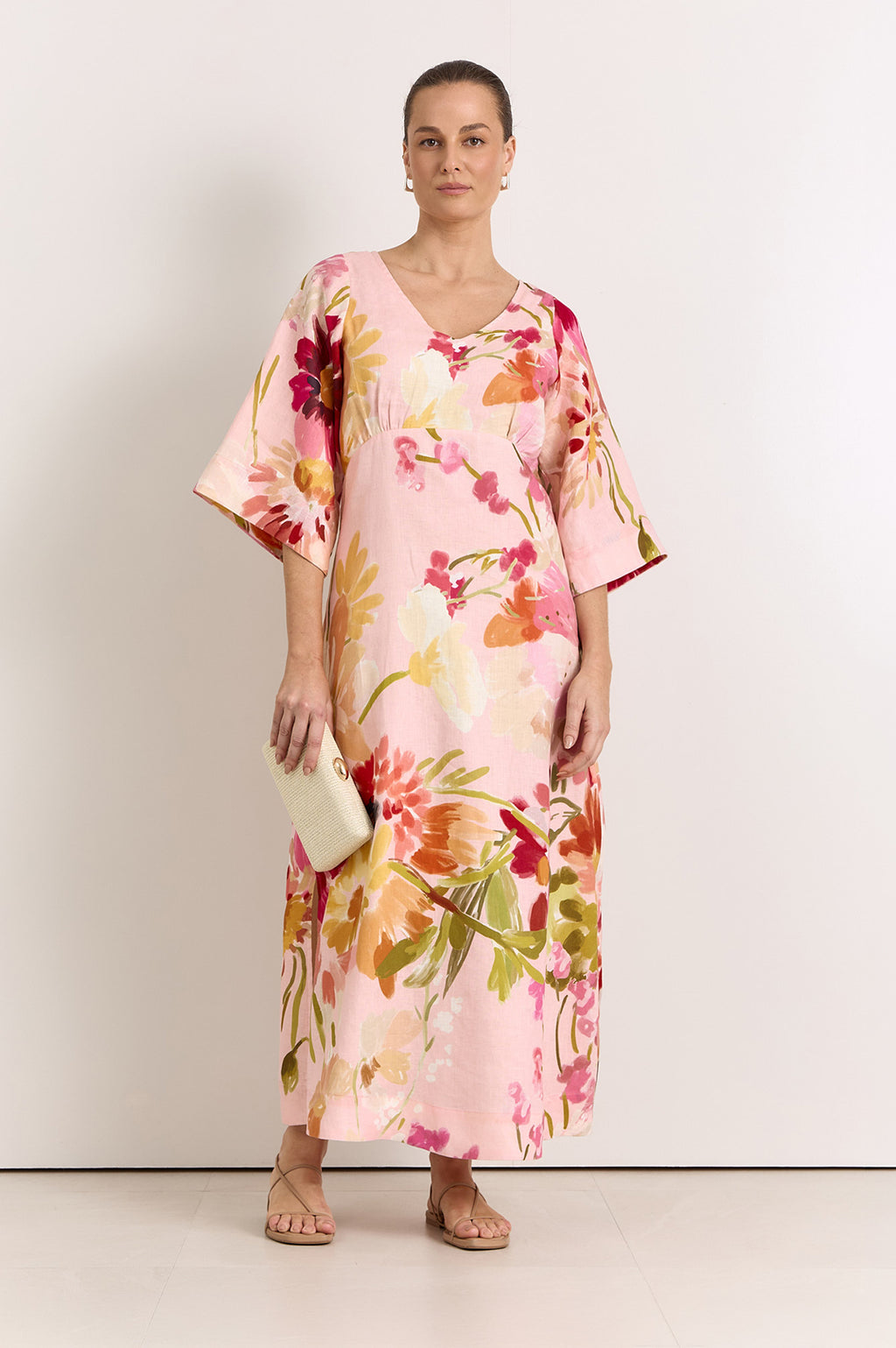 Odette Linen Midi Dress