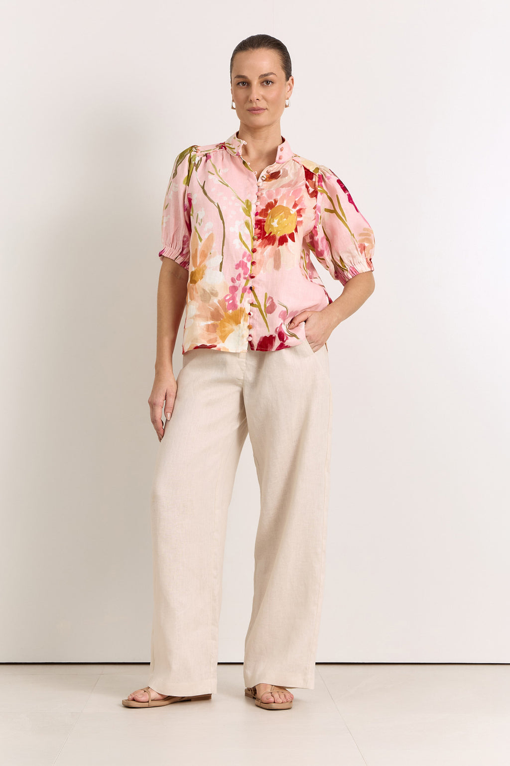 Lilian Linen Top