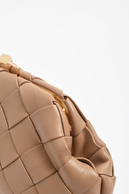 Amelia Weave Clutch Camel