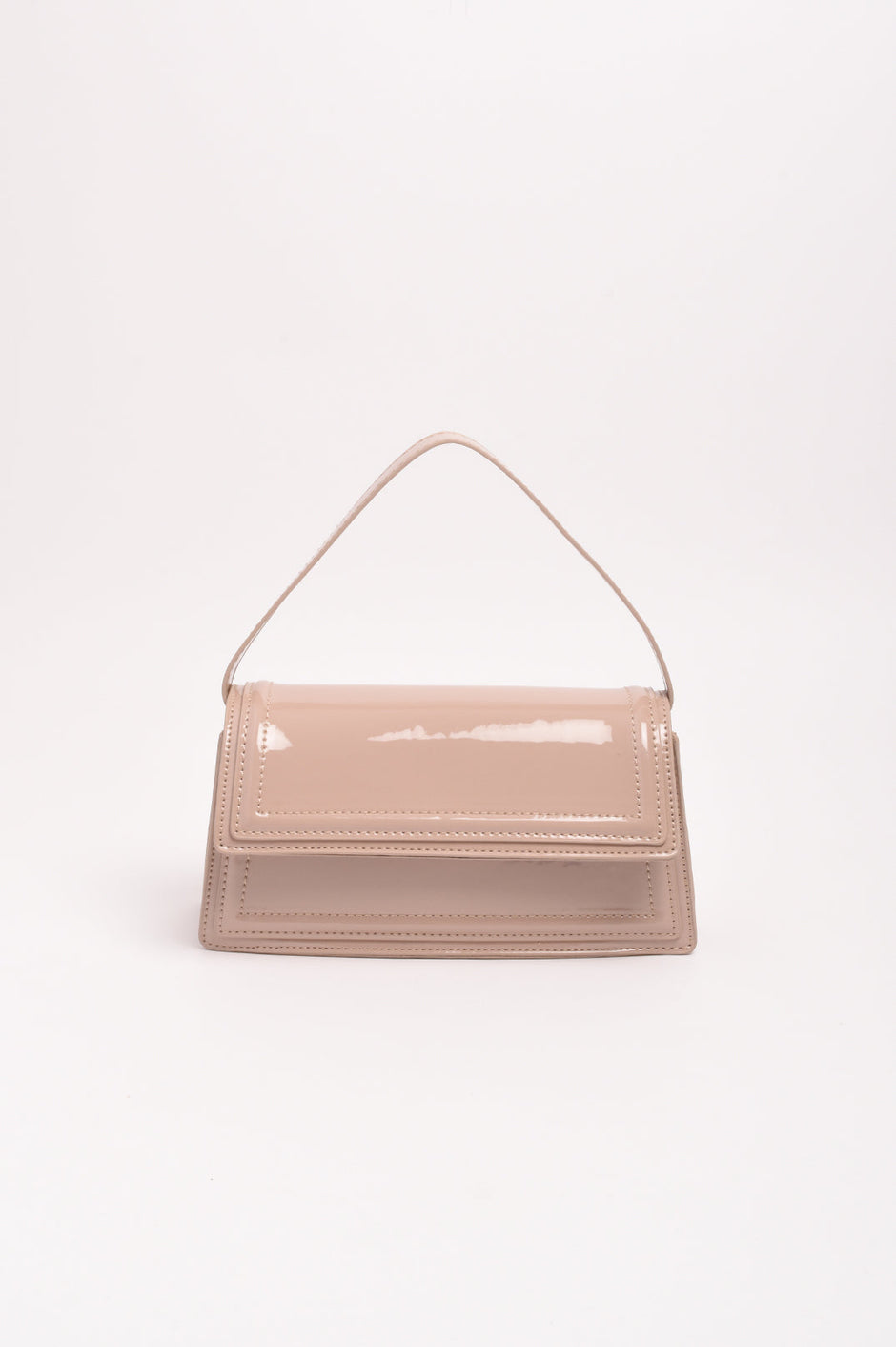 Adorne Leonie Croc Mini Bag in Nude AXD1973