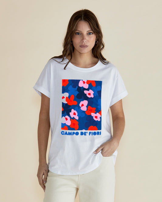 Hailey Short Sleeve Tee - Campo De' Fiori Print