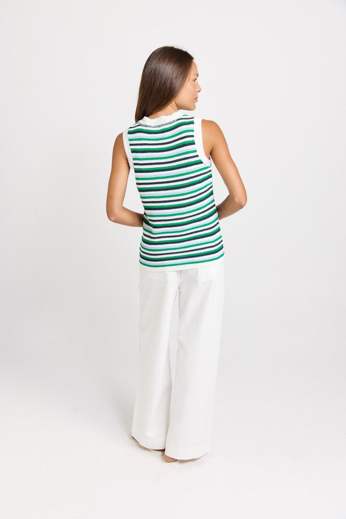 Roni Tank Blue/Green