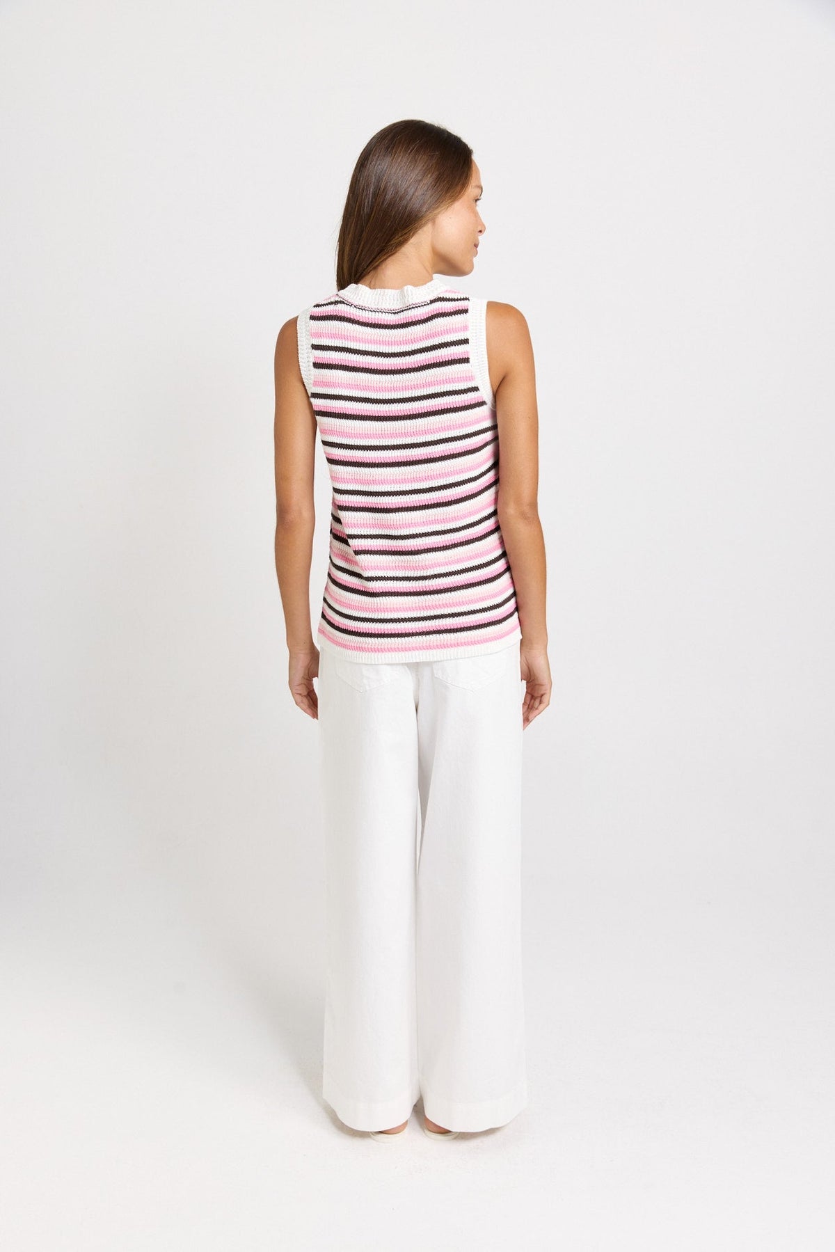 Roni Tank Chocolate/Pink