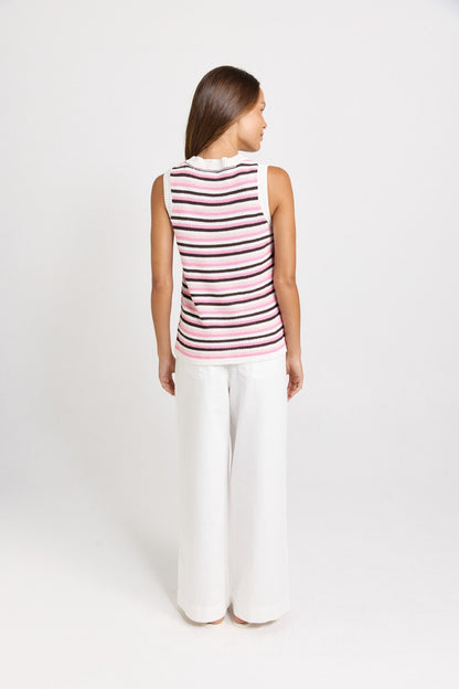 Roni Tank Chocolate/Pink